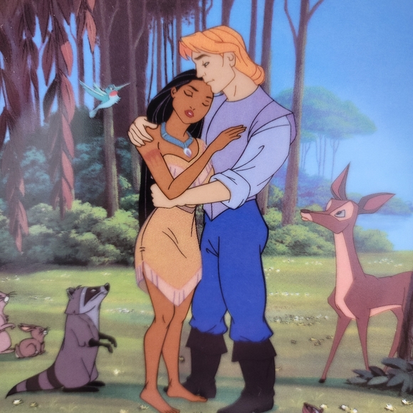 Bradford's Exchange Pocahontas Love's Embrace Disney Collectors Porcelain Plate - Picture 3 of 10